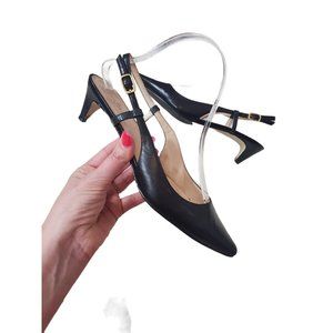 [Cole Haan] Kitten Leather Heels Black 7.5